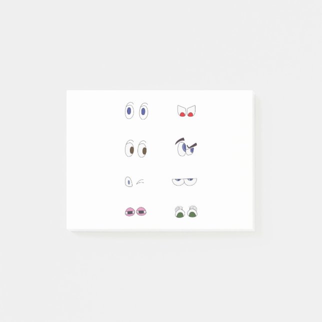 Post-it® Pack ensemble huit yeux (Devant)