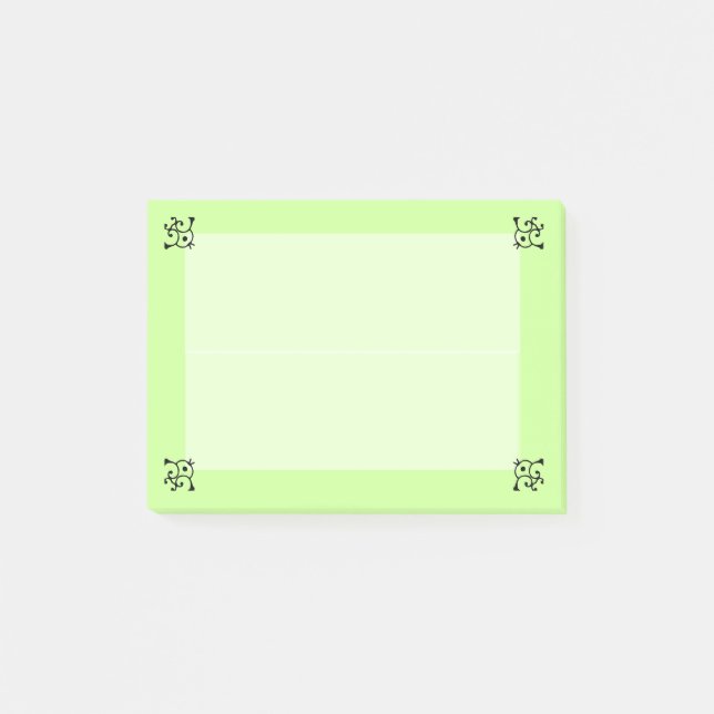 Post-it® Pad de note - Coins Courbés (Devant)