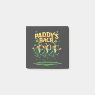 Post-it® Paddy's Back Funny Trump St Patrick Day Leopard