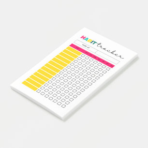 Post-it® Page Journal du gestionnaire de suivi des habitude