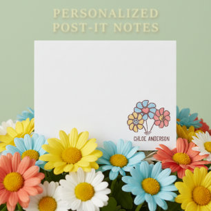 Post-it® Paix Amour Harmonie Rétro Années 60 Marguerites av