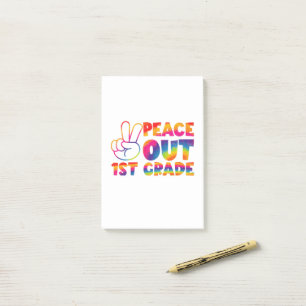 Post-it® Paix dehors Première année Teinture Tie Dye Dernie
