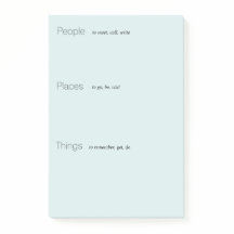 Pale Aquamarine Reminder Pad