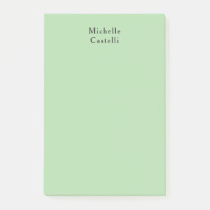 Post-it® Pale Green Professional Unique Classic Votre nom
