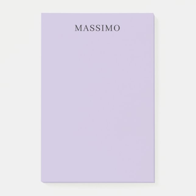 Post-it® Pale Purple Professional Unique Classical Own Name (Devant)