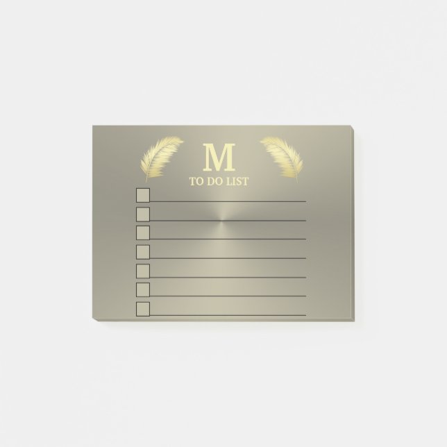 Post-it® Palm Tropical d'or feuille (Devant)