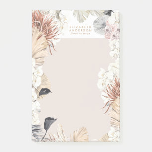 Post-it® Pampas Grass Floral Tropical Jungle Business