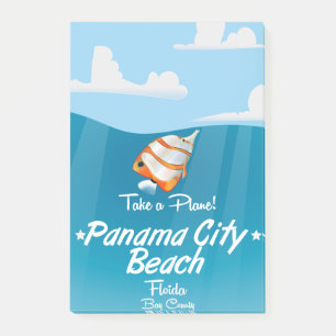 Post-it® Panamá City Beach Florida affiche de voyage vintag