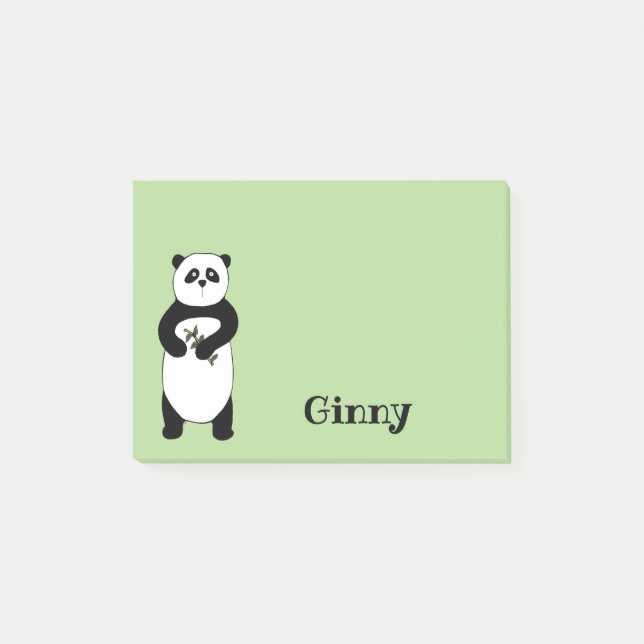 Post-it® Panda Bear Sticky Note Pad (Devant)