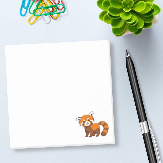 Post-it® Panda roux mignon (Créateur téléchargé)