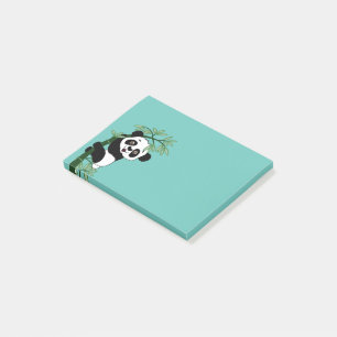 Post-it® Panda sur le bambou