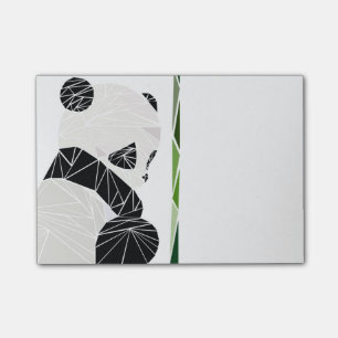 Post-it® Panda triste géométrique