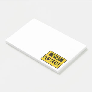 Post-it® Panneau commercial Stop Fur jaune