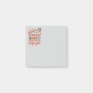 Post-it® Panneau d'Halloween Vintage rétros - Tricoter ou t