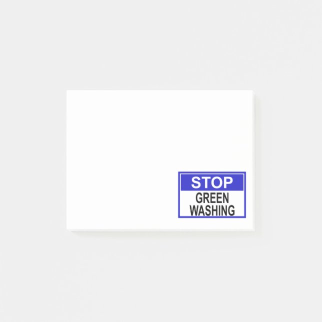 Post-it® Panneau Stop au Greenwashing (Devant)