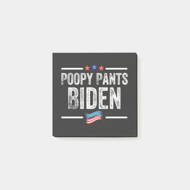 Post-it® Pantalon de la pauvreté Biden (Devant)