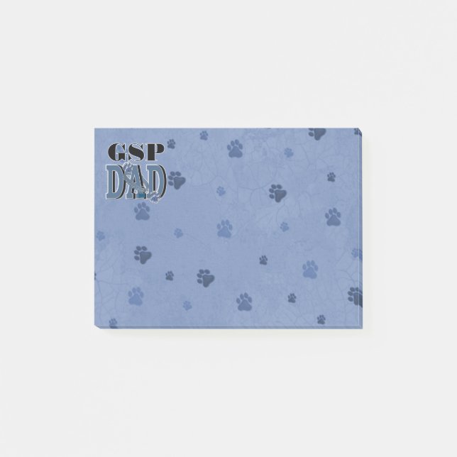 Post-it® PAPA allemand d'indicateur aux cheveux courts (Devant)