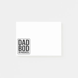 Post-it® Papa Bod en cours - Humour pour la Fête des pères