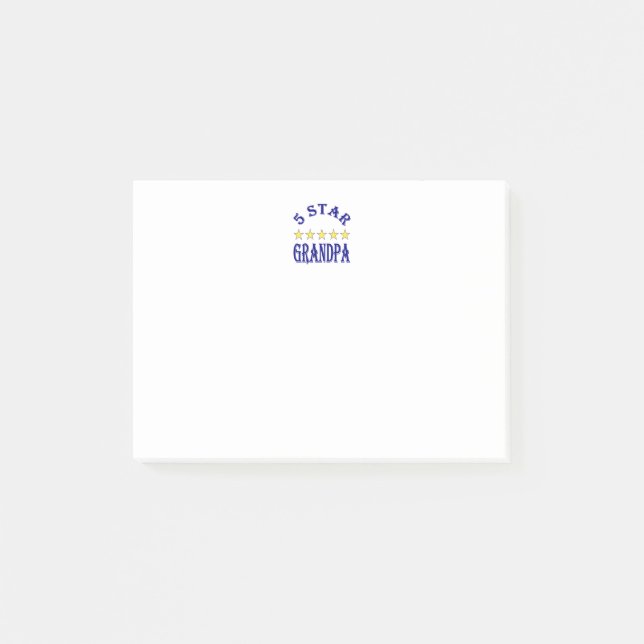 Post-it® Papa cinq étoiles (Devant)
