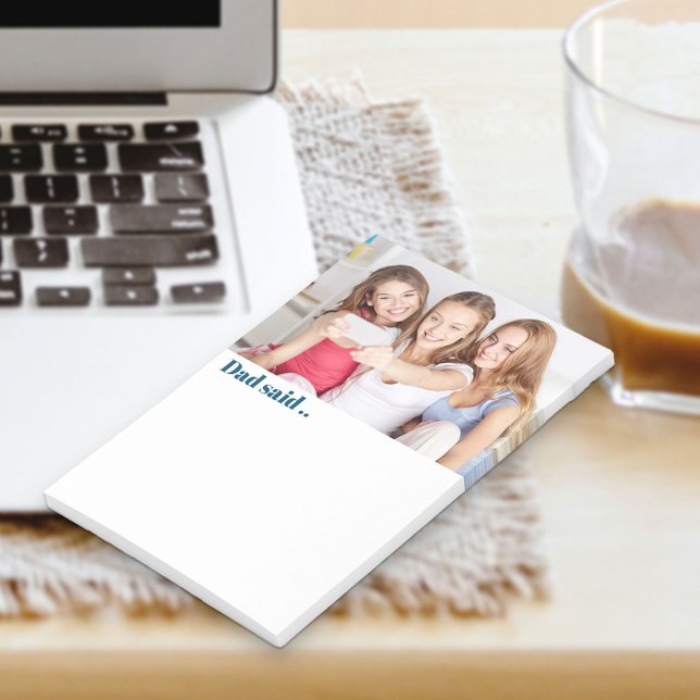 Post-it® Papa Dit Fun Photo Personnalisée (Créateur téléchargé)