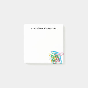 Post-it® Paperclips Une Note De L'Enseignant