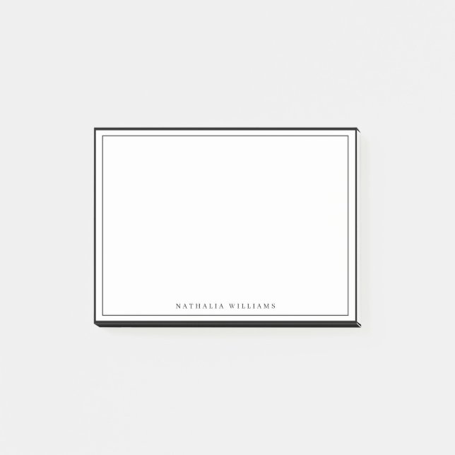 Post-it® Papeterie simple à personnaliser avec une bordure  (Devant)