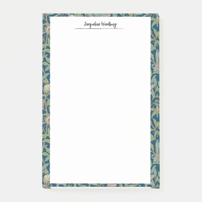 Post-it® Papeterie William Morris "Oiseau et Grenade" (Devant)