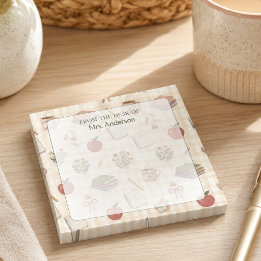 Post-it® Papier à lettres de l'enseignant à motif Gingham a