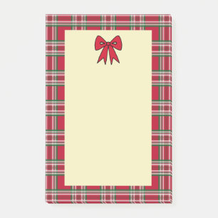Post-it® Papier à lettres de Noël motif carreaux
