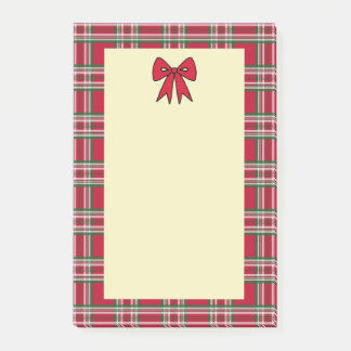 Post-it® Papier à lettres de Noël motif carreaux