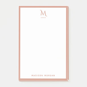 Post-it® Papier à lettres personnalisé avec monogramme de b