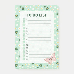 Post-it® Papier à liste de choses à faire Daisy & Butterfly