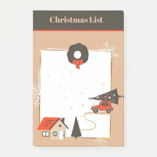 Post-it® Papier adhésif pour Noël à la maison (Devant)