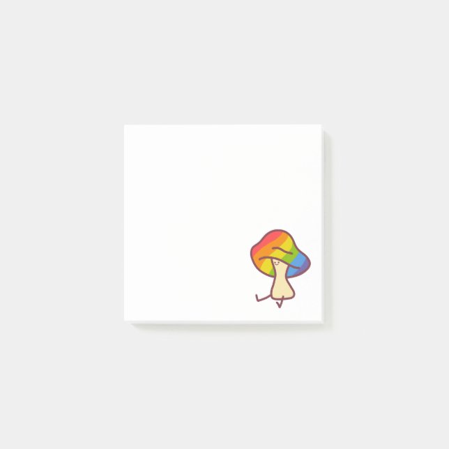 Post-it® Papier autocollant champignon arc-en-ciel de champ (Devant)
