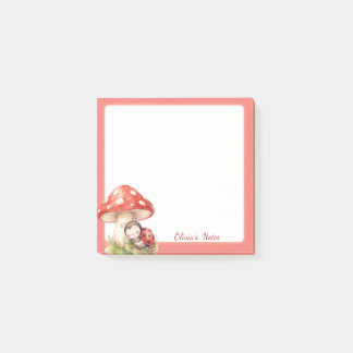 Post-it® Papier autocollant personnalisé coccinelle champig