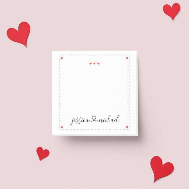 Post-it® Papier autocollant pour cadeaux de mariage Élégant (Personalized Elegance: Joined by Love Wedding Post-it Notes 💍)