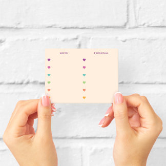 Post-it® Papier Collant Cœur Pastel pour Travail et Notes P