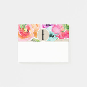 Post-it® Papier kraft botanique rustique moderne floral col