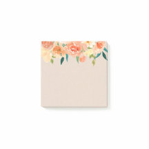 Papier Kraft Pêche Florales Rustique Chic