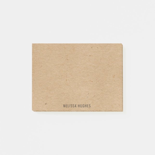 Post-it® Papier Kraft Rustique Chic Personnalisé (Devant)