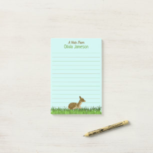 Post-it® Papier ligné personnalisé pour enfants avec animal
