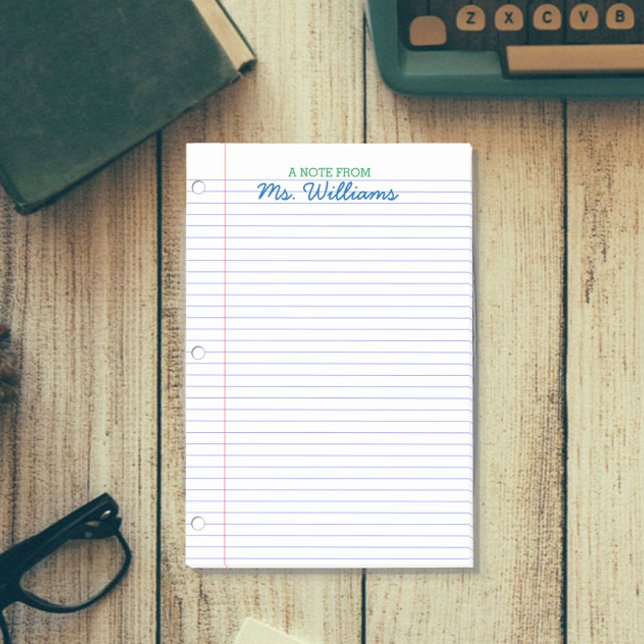 Post-it® Papier Linked Look Professeur personnalisé (Créateur téléchargé)