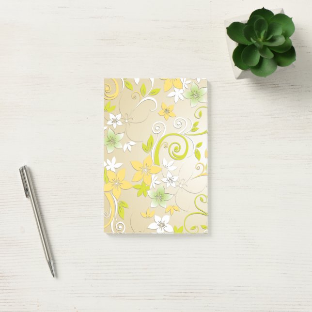 Post-it® Papier mural à fleurs 3 (Bureau)