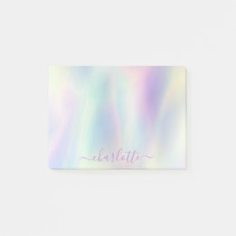 Post-it® Papier Nom Arc-en-ciel Pastel Iridescent Holograph