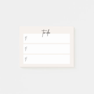 Post-it® Papier Note « À Faire » – Design Neutre Minimalist