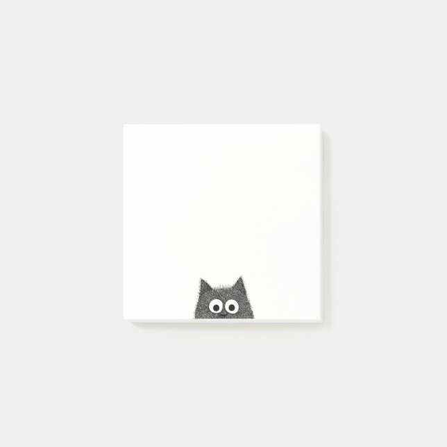 Post-it® Papier note Adorable Chat Curieux (Devant)