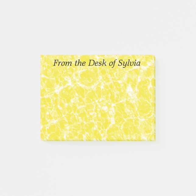 Post-it® Papier note personnalisé Yellow Ripples (Devant)