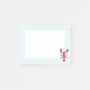 Post-it® Papier note pré-imprimé rayé bleu nautique homard