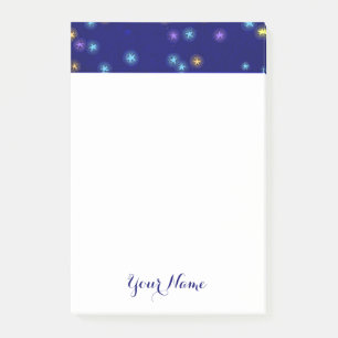 Post-it® Papier notes adhésives gravure Lune et Étoiles vin