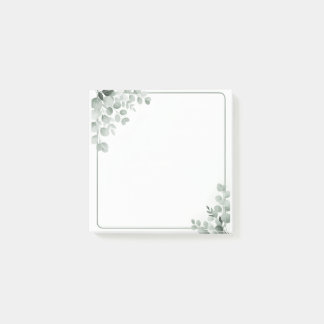 Post-it® Papier Notes Botaniques Imprimable | Floral Élégan